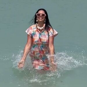 Holly Shae Adair Short Sleeve Mini Caftan Dress